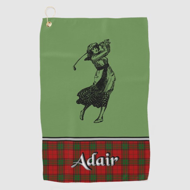 Toalla de golf Adair Tartan (Anverso)
