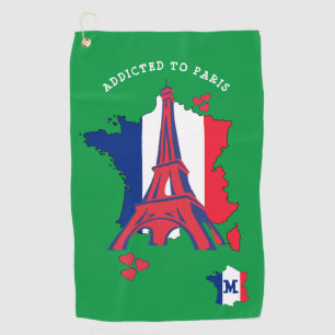 Toalla De Golf Adicto a PARIS Monograma con estilo