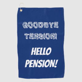 Toalla De Golf Adiós retiro divertido de la pensión de la tensión
