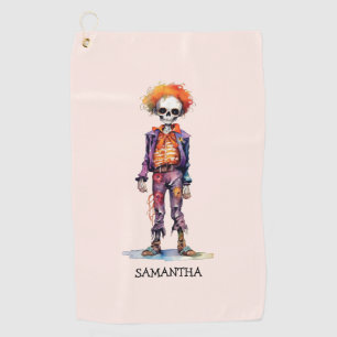 Toalla De Golf Adorable Pastel Zombie - Cute Halloween
