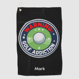 Toalla De Golf Advertencia de Golf Seria Adicción Golfer Divertid