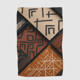 Toalla De Golf African culture designs on diagonal shapes