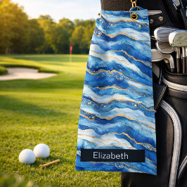 Toalla De Golf Ágata Enjoyada del Océano Personalizada