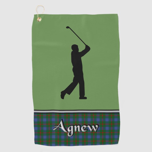 Toalla De Golf Agnew Tartan Golf Toque Su (Anverso)