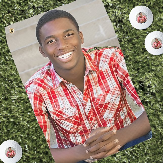 Toalla De Golf Agrega Tu Propia Foto (Create your Own Photo Golf Towel)