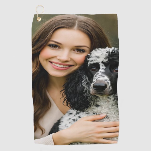 Toalla De Golf Agregar foto de Poddle Personalizar Personalizació (Anverso)