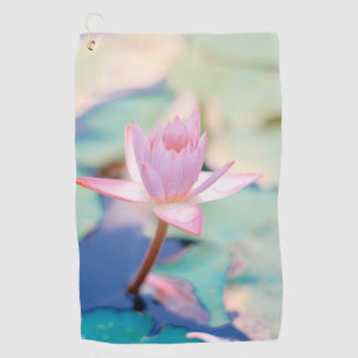 Toalla De Golf Agua de flores de Lily Pad