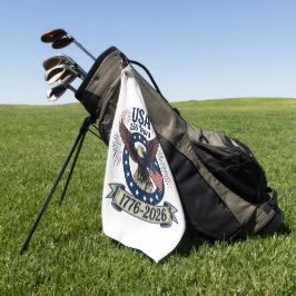 Toalla De Golf Águila Americana Patriótica 250 Años 1776-2026