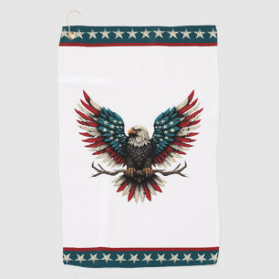 Toalla De Golf Águila calva norteamericana/estadounidense patriót