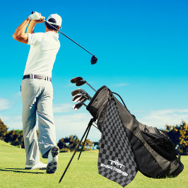 Toalla De Golf Airplane Pilot Captain Modern Black and White 