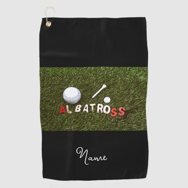 Toalla De Golf Albatros de golf regalos graciosos para los golfis (Anverso)