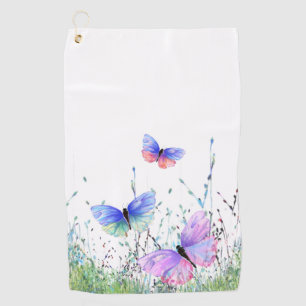 Toalla De Golf Alegría de primavera - Mariposas coloridas vuelan