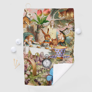 Toalla De Golf Alice in Wonderland tea party characters