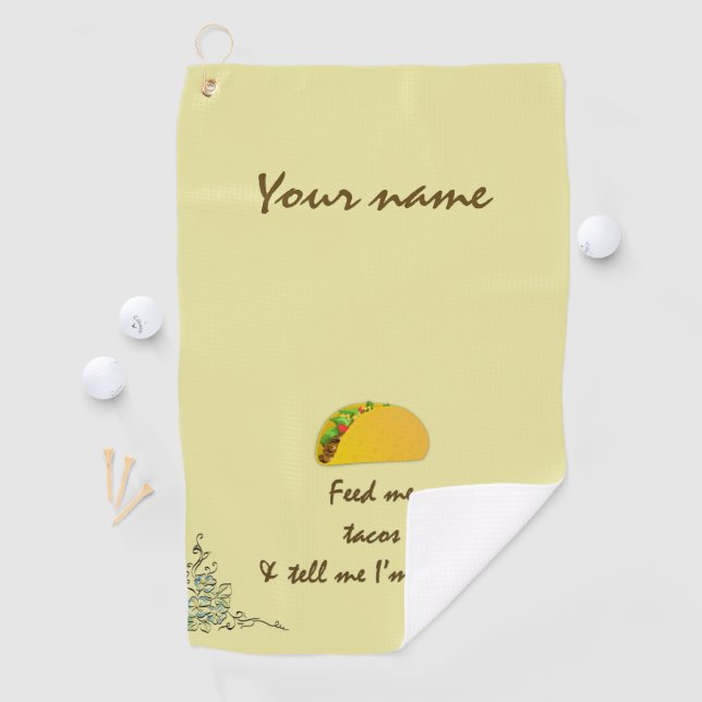 Toalla De Golf Alimentarme tacos (In situ)