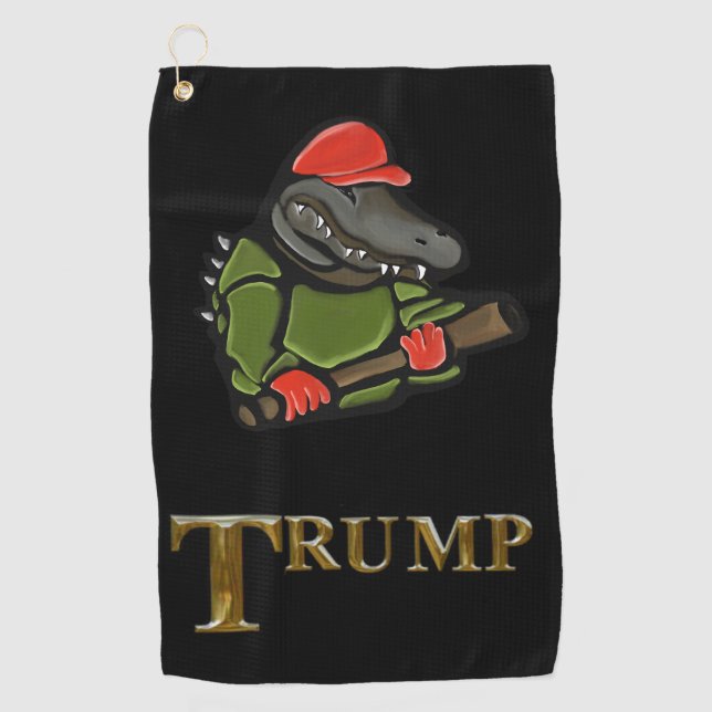 TOALLA DE GOLF ALLIGATOR TRUMP 2025 (Anverso)