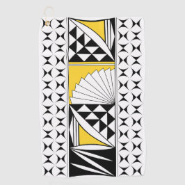 Toalla De Golf Amanecer nativo del suroeste en amarillo