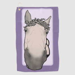 Toalla De Golf Amante de Caballos Divertido Supervisora Snoot Cap