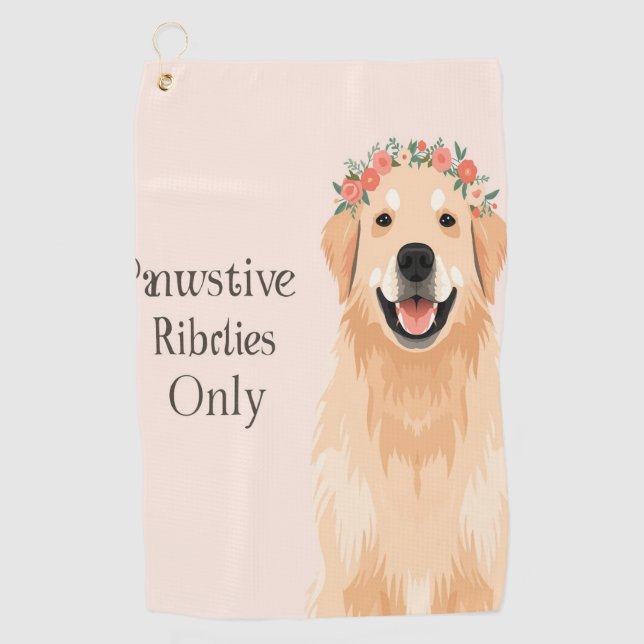 Toalla De Golf amante del perro (Anverso)