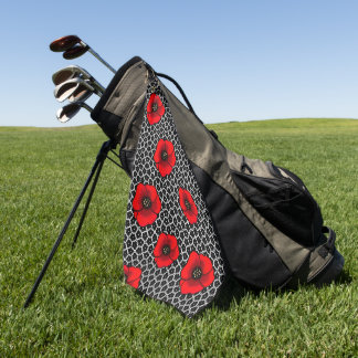 Toalla De Golf Amapola Floral Pop Goth