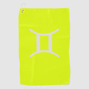 toalla de golf amarillo fluorescente -Gemini