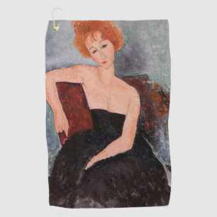 Toalla De Golf Amedeo Modigliani - Vestido nocturno Chica pelirro