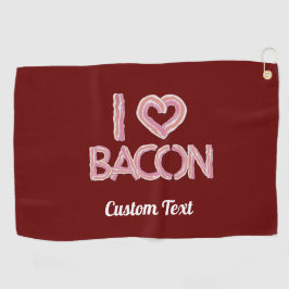 Toalla De Golf Amo a Bacon