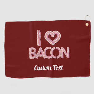 Toalla De Golf Amo a Bacon