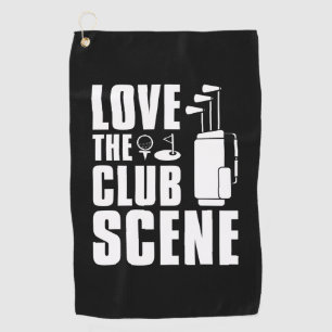 Toalla De Golf Amo La Escena De Club