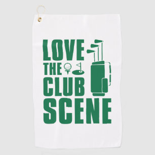 Toalla De Golf Amo La Escena De Club