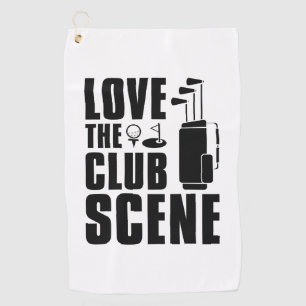 Toalla De Golf Amo La Escena De Club