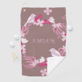 Toalla De Golf amour de pájaro