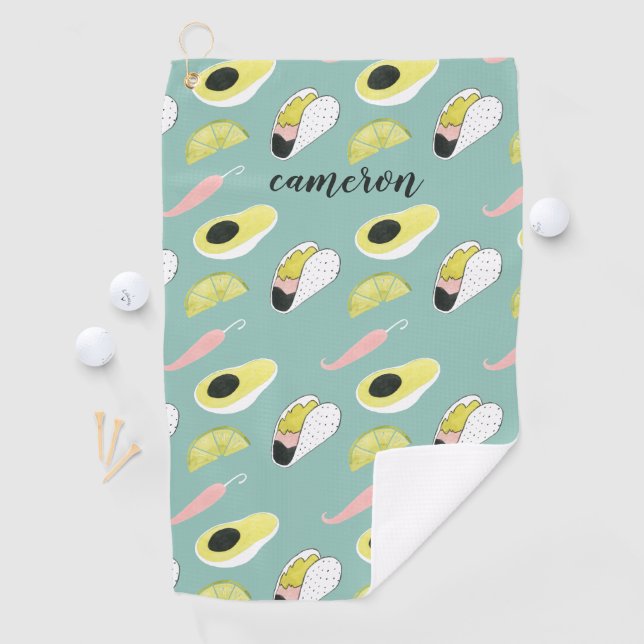 Toalla De Golf Añada su | conocido déjenos Taco sobre el Taco (In situ)