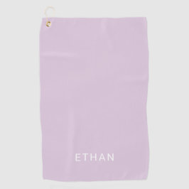 Toalla De Golf Añada su púrpura el | en colores pastel conocida