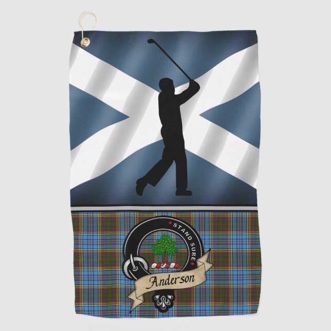 Toalla de golf Anderson Tartan (Anverso)