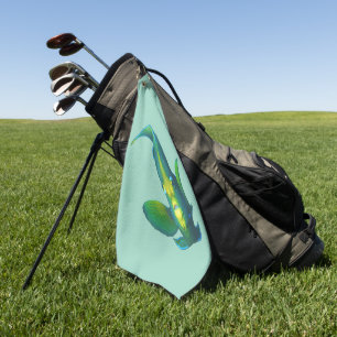 Toalla De Golf Angelfish - Diseño abstracto - Cortar una foto