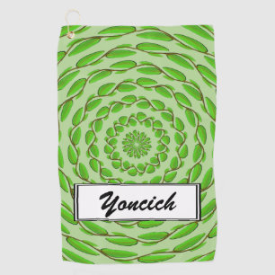 Toalla De Golf Anillos de hojas concéntricas por Kenneth Yoncich