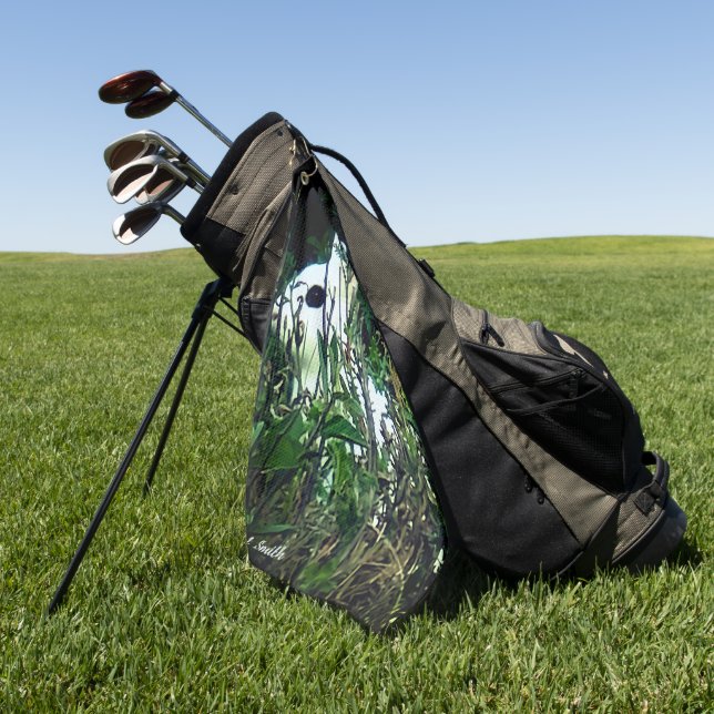 Toalla de golf animal conejo (Verde)