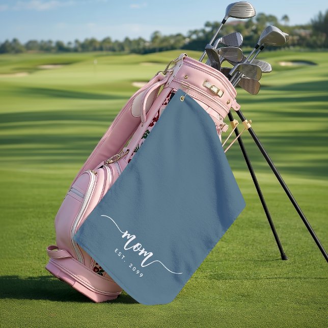 Toalla De Golf Año de establecimiento de mamá Script Nuevo regalo (Subido por el creador)