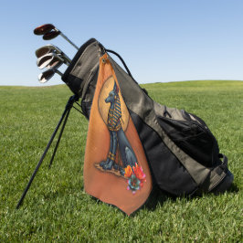 Toalla De Golf Anubis in the moonlight, 
