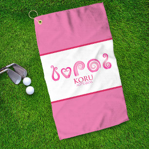 Toalla De Golf Aotearoa Nueva Zelanda Coru Tribal - Rosa