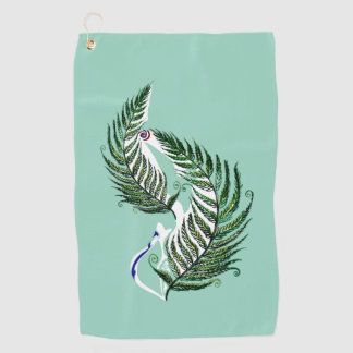 Toalla de Golf Aotearoa NZ Diseño de Helecho del P