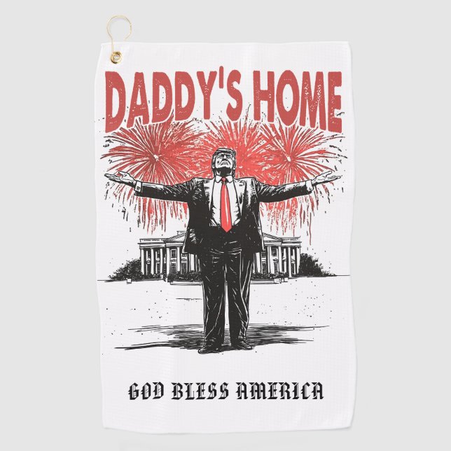 Toalla De Golf *~* AP16 - Trump Daddy's Home - USA Golf Towel (Anverso)