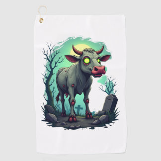 Toalla De Golf Apocalipsis de la vaca zombie