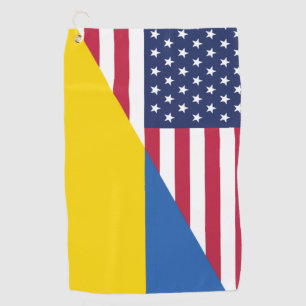 Toalla De Golf Apoyo norteamericano hacia Ucrania Sherpa Blanket