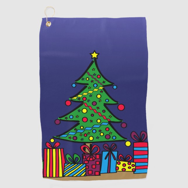 Toalla De Golf árbol de Navidad (Anverso)