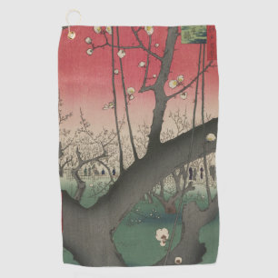 Toalla De Golf Árboles de soleados de solera de Japón