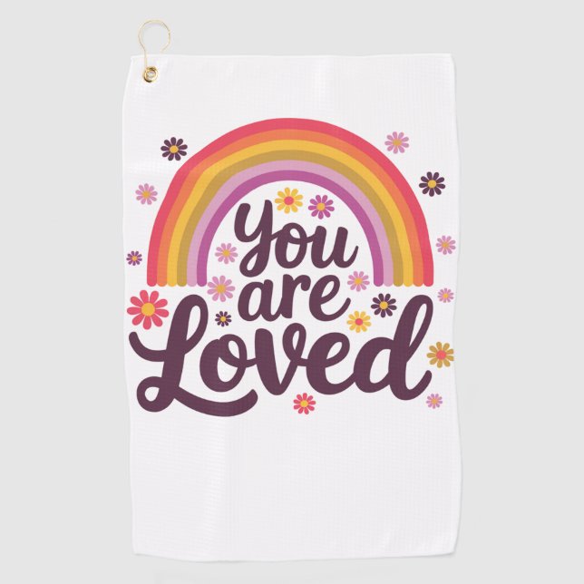 Toalla De Golf Arcoiris que amaste (Anverso)
