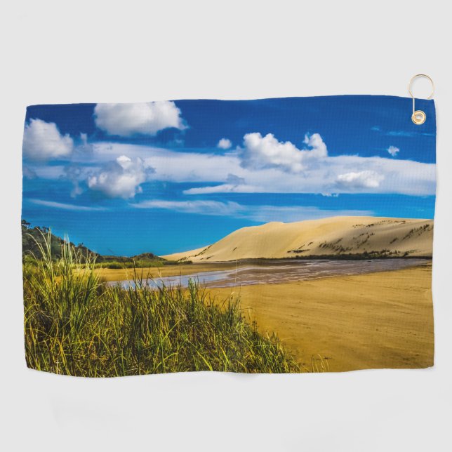 Toalla De Golf Arena rápida cerca de 90-Mile Beach, Nueva Zelanda (Horizontal)