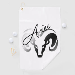 Toalla De Golf Aries plateados Ram Zodiac