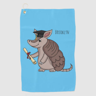 Toalla De Golf Armadillo cúbico con personalizado de tapón de gra